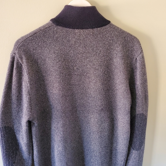 Progetto Uomo XL Old Money Ivy League Preppy Wool Cashmere Quarter-Zip Sweater - Picture 8 of 9